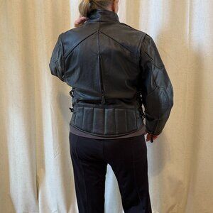 Leather Biker Jacket Women's Large